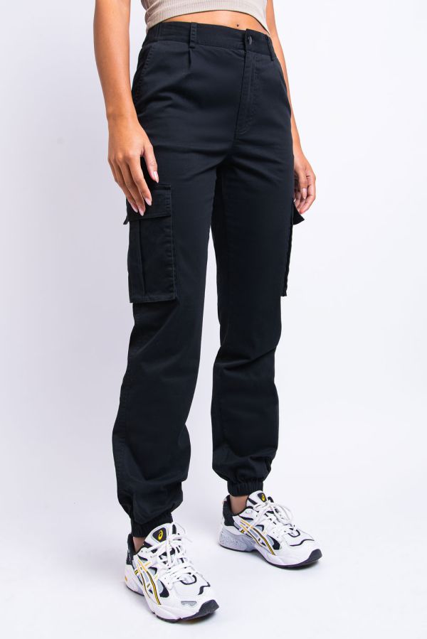 Cargo-Hose Mit Hoher Taille - Texas Black