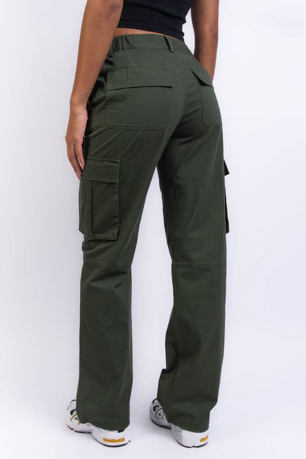 Cargohose Mit Halbhoher Taille - Denver Khaki