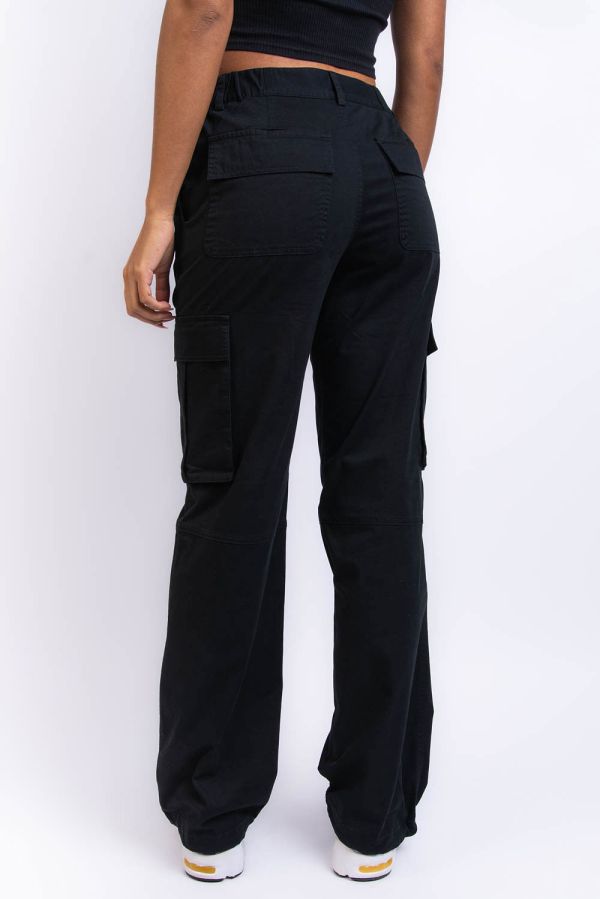 Cargohose Mit Halbhoher Taille - Denver Black